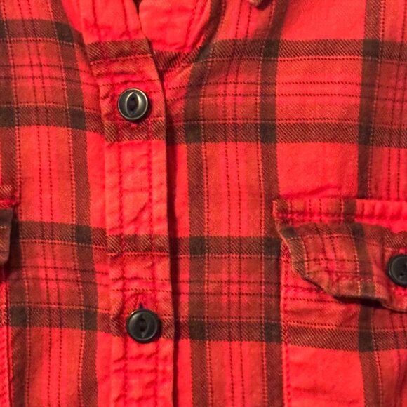 Harley-Davidson Women  Red Plaid Button-Up Shirt M women shirt - Picture 6 of 12